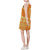 Polynesian Floral Sleeveless V Neck Dress - Orange Version - Polynesian Pride