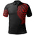 Samoa Polo Shirt Samoan Tatau Red Patterns With Coat Of Arms Unisex Black - Polynesian Pride