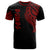 Samoa T Shirt Samoan Tatau Red Patterns Unisex Black - Polynesian Pride