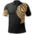 Papua New Guinea Polo Shirt Papua New Guinea Tatau Gold Patterns With Coat Of Arms Unisex Black - Polynesian Pride