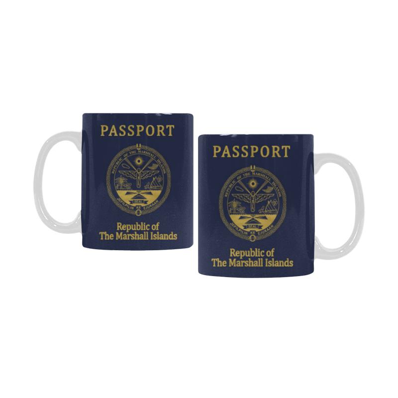 Marshall Islands Passport White Mug - Polynesian Pride