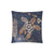 Hawaiian Map Turtle Ohana Hibiscus Kakau Polynesian Pillow Cover - Ver 1 One Size Zippered Pillow Case 18"x18"(Twin Sides) Indigo - Polynesian Pride