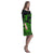 Polynesian Rhea Loose Round Neck Dress - Black Turtle Green - Polynesian Pride