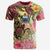 Samoa T Shirt Flowers Tropical With Sea Animals Unisex Pink - Polynesian Pride