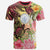 Palau T Shirt Flowers Tropical With Sea Animals Unisex Pink - Polynesian Pride