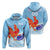 Custom Ra Rugby Union Fiji Hoodie Tapa Pattern LT12 Unisex Blue - Polynesian Pride