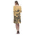 Polynesian Rhea Loose Round Neck Dress - Yellow Turtle - Polynesian Pride