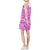 Polynesia Pattern Sleeveless V Neck Dress - Pink Style - Polynesian Pride