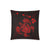 Hawaiian Map Turtle Ohana Hibiscus Kakau Polynesian Pillow Cover - Red One Size Zippered Pillow Case 18"x18"(Twin Sides) Red - Polynesian Pride