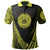 American Samoa Polo Shirt Yellow Polynesian Patterns Sport Style Unisex Black - Polynesian Pride