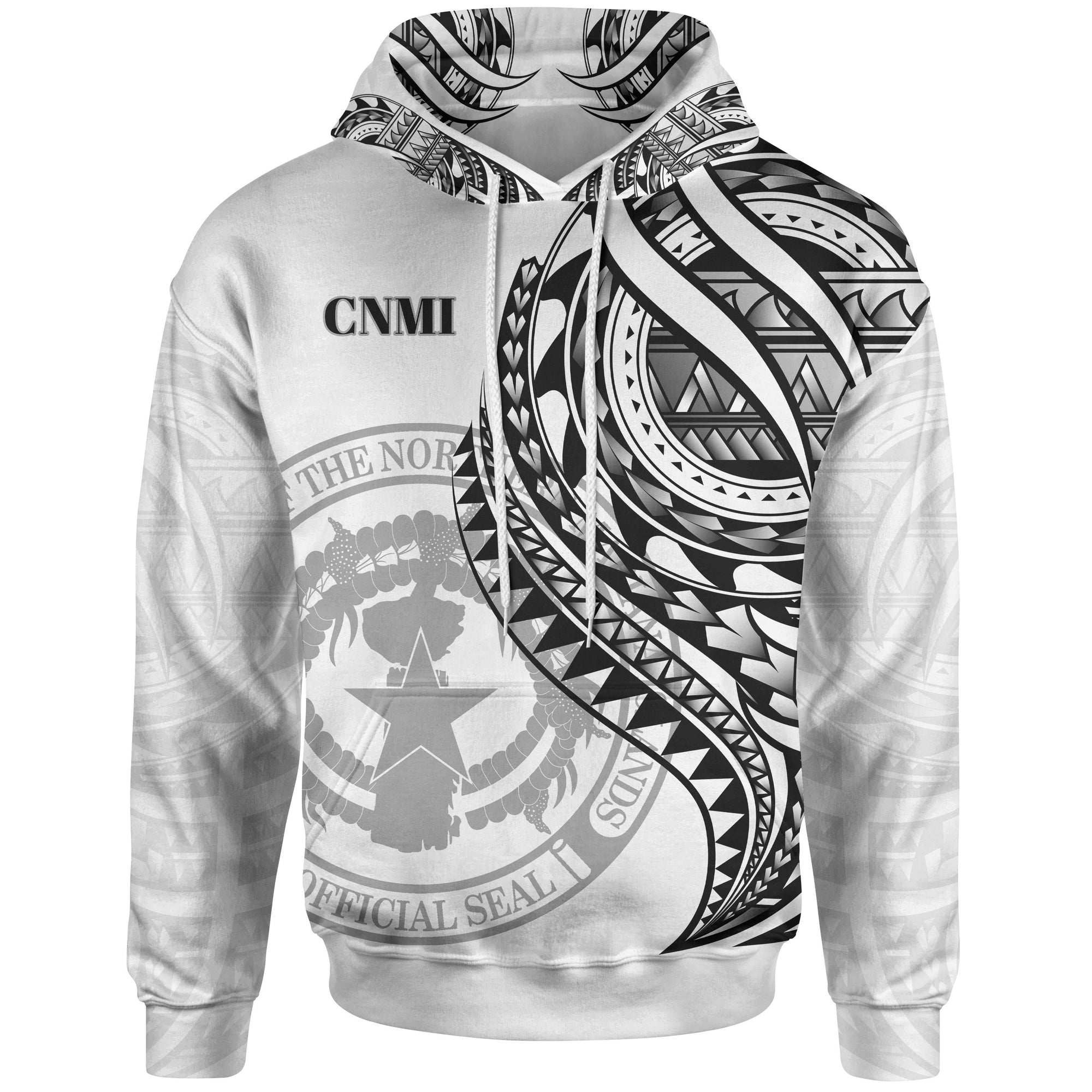 Northern Mariana Islands Hoodie Black Polynesian Patterns Best CNMI Ever Unisex Black - Polynesian Pride