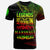 Marshall Islands T Shirt Legends Are Born In Reggae Color Unisex Black - Polynesian Pride