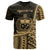 Samoa T Shirt Aiga i le Tai Polynesian Gold Patterns Unisex Black - Polynesian Pride