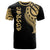 Kosrae State T Shirt Kosrae State Tatau Gold Patterns Unisex Black - Polynesian Pride