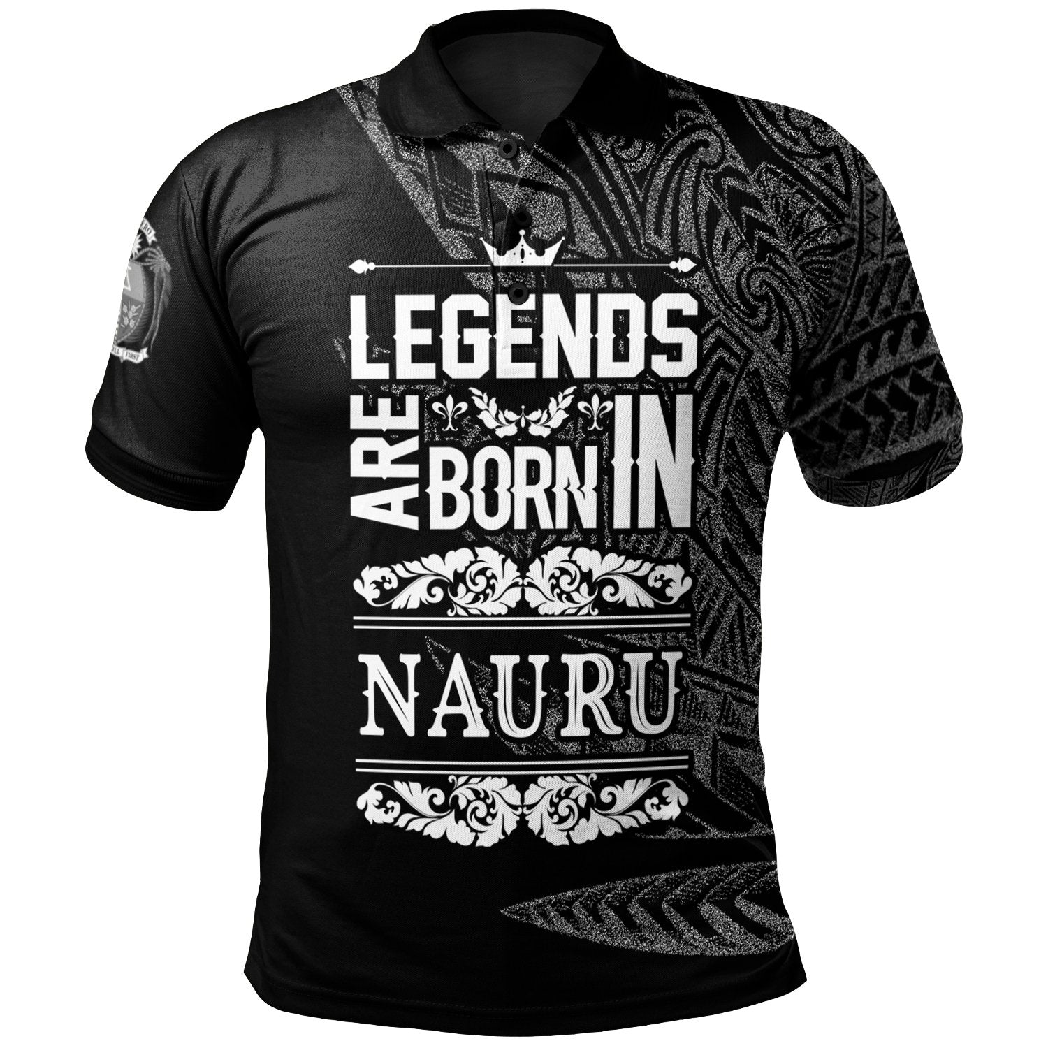 Nauru Polo Shirt Legends Are Born In White Color Unisex White - Polynesian Pride