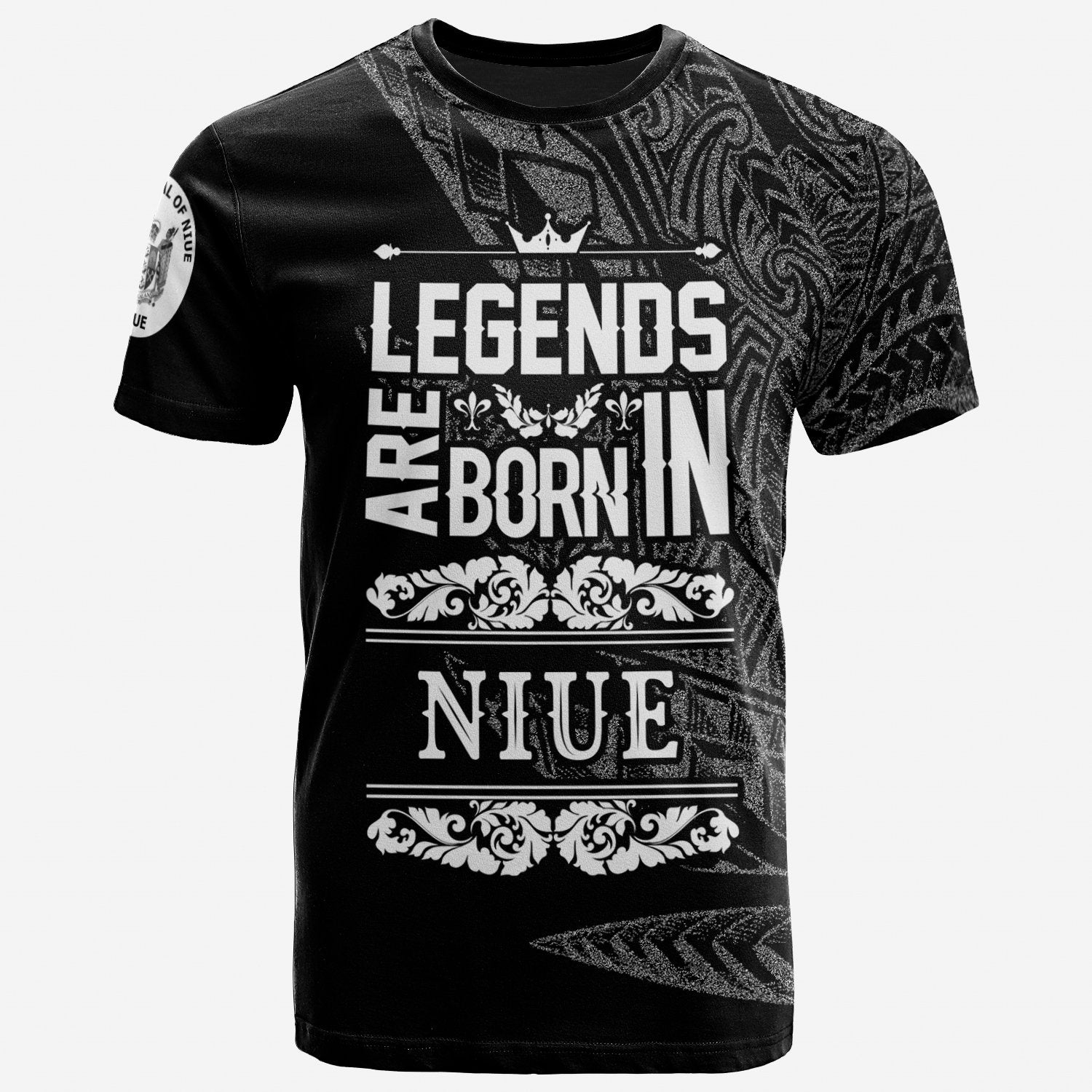 Niue T Shirt Legends Are Born In White Color Unisex Art - Polynesian Pride