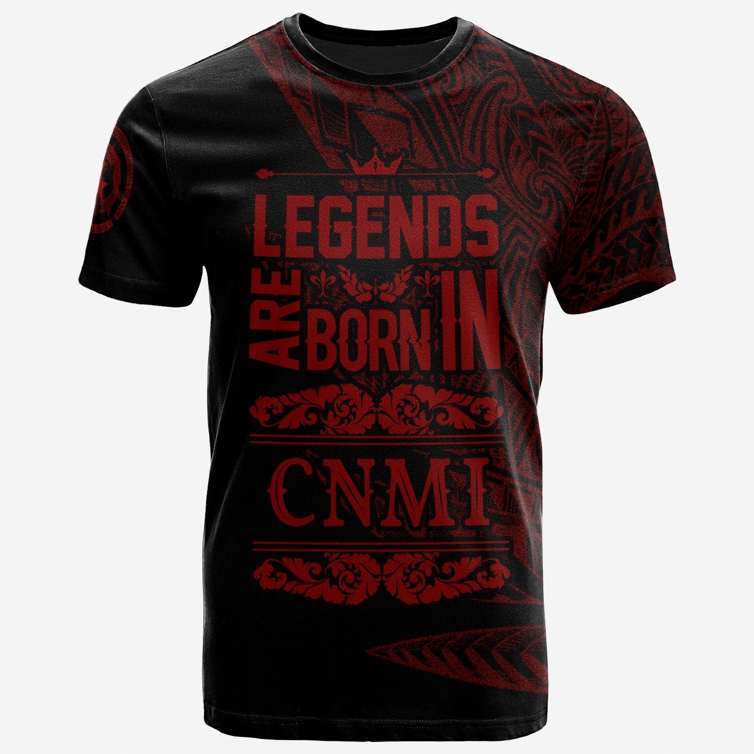 Northern Mariana Islands T Shirt Legends Are Born In Red Color Unisex Red - Polynesian Pride