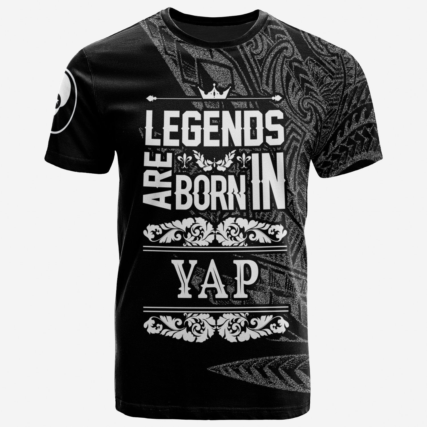 Yap State T Shirt Legends Are Born In White Color Unisex Art - Polynesian Pride