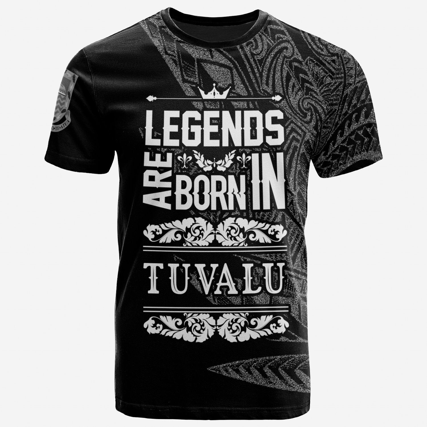 Tuvalu T Shirt Legends Are Born In White Color Unisex Art - Polynesian Pride