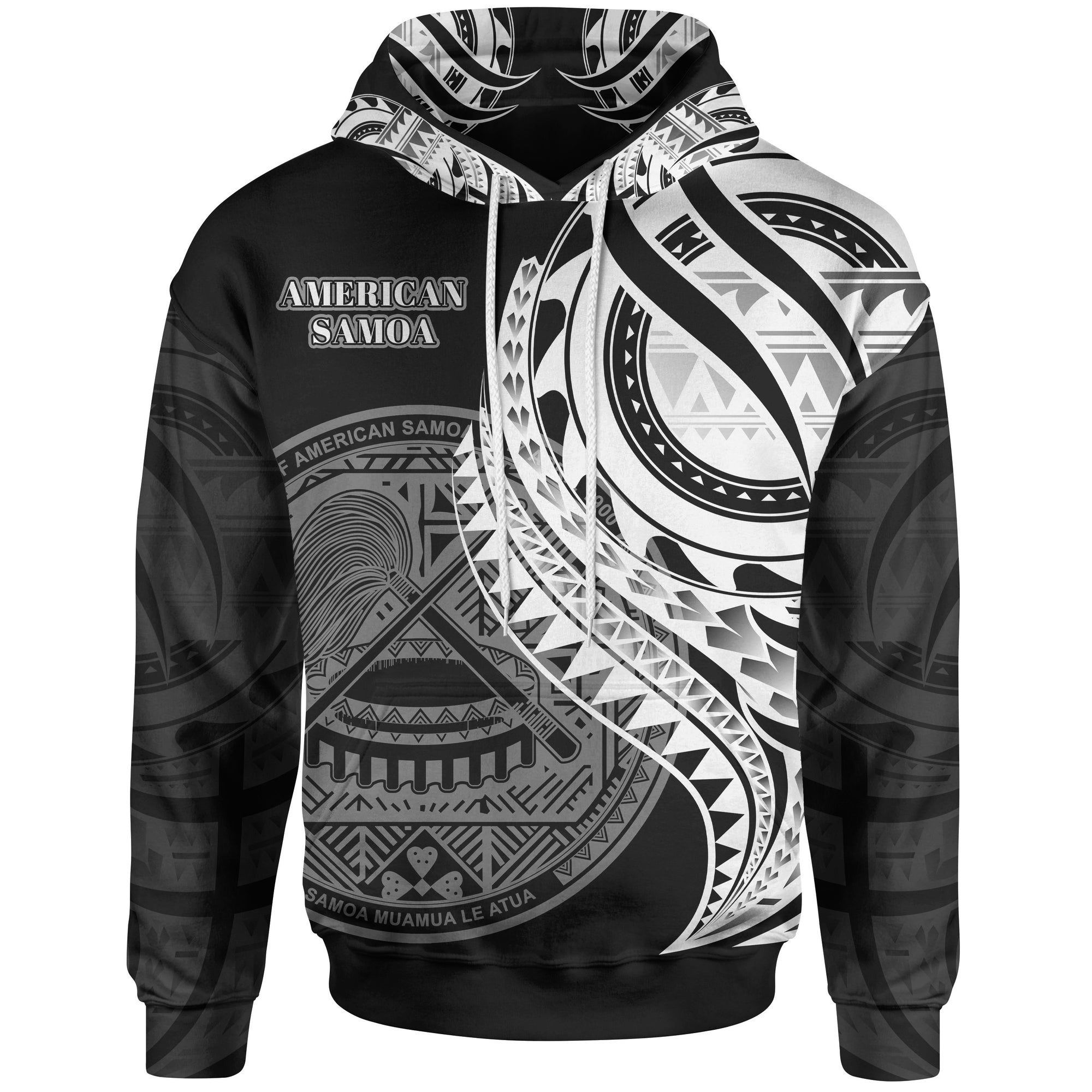 American Samoa Hoodie Polynesian Patterns Bestmerican Samoa Ever Unisex Black - Polynesian Pride