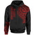 American Samoa Hoodie merican Samoa Tatau Red Patterns Unisex Black - Polynesian Pride