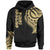 American Samoa Hoodie merican Samoa Tatau Gold Patterns Unisex Black - Polynesian Pride