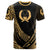 Pohnpei State T Shirt Gold Polynesian Patterns Sport Style Unisex Black - Polynesian Pride