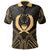 Pohnpei State Polo Shirt Micronesian Seal Gold Tribal Patterns Unisex Black - Polynesian Pride