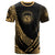 Hawaii T Shirt Gold Polynesian Patterns Sport Style Unisex Black - Polynesian Pride