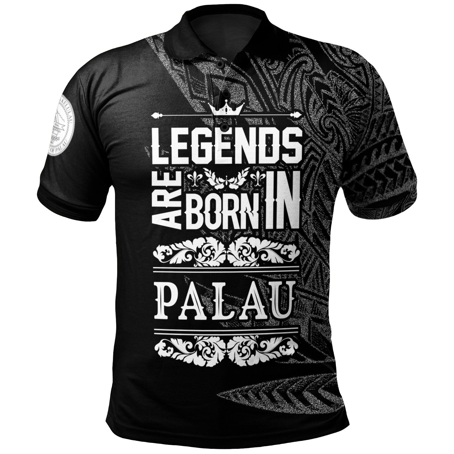 Palau Polo Shirt Legends Are Born In White Color Unisex White - Polynesian Pride