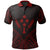 Kosrae State Polo Shirt Kosrae State Seal Red Tribal Patterns Unisex Black - Polynesian Pride