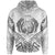 Nauru Hoodie Nauru Seal Tribal Patterns Unisex White - Polynesian Pride