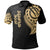 Cook Islands Polo Shirt Kuki Airani Tatau Gold Patterns Unisex Black - Polynesian Pride