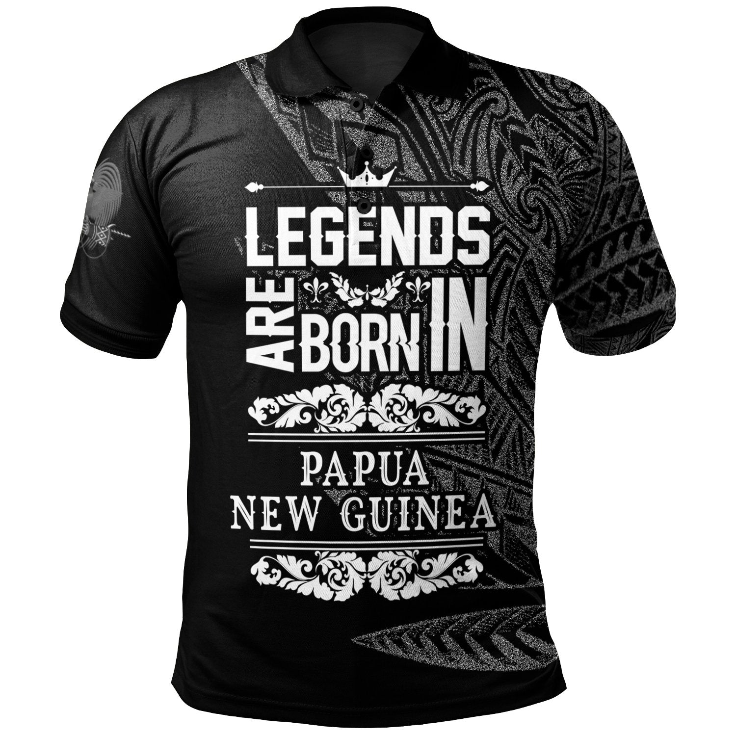 Papua New Guinea Polo Shirt Legends Are Born In White Color Unisex White - Polynesian Pride