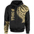 Tonga Hoodie Tonga Tatau Gold Patterns Unisex Black - Polynesian Pride