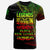 Papua New Guinea T Shirt Legends Are Born In Reggae Color Unisex Black - Polynesian Pride