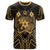 Tonga T Shirt Tonga Seal Tribal Gold Color Patterns Unisex Black - Polynesian Pride