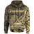 American Samoa Hoodie Fagatogo Polynesian Gold Patterns Unisex Black - Polynesian Pride