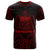 Samoa T Shirt Samoan Seal Tribal Red Color Patterns Unisex Black - Polynesian Pride