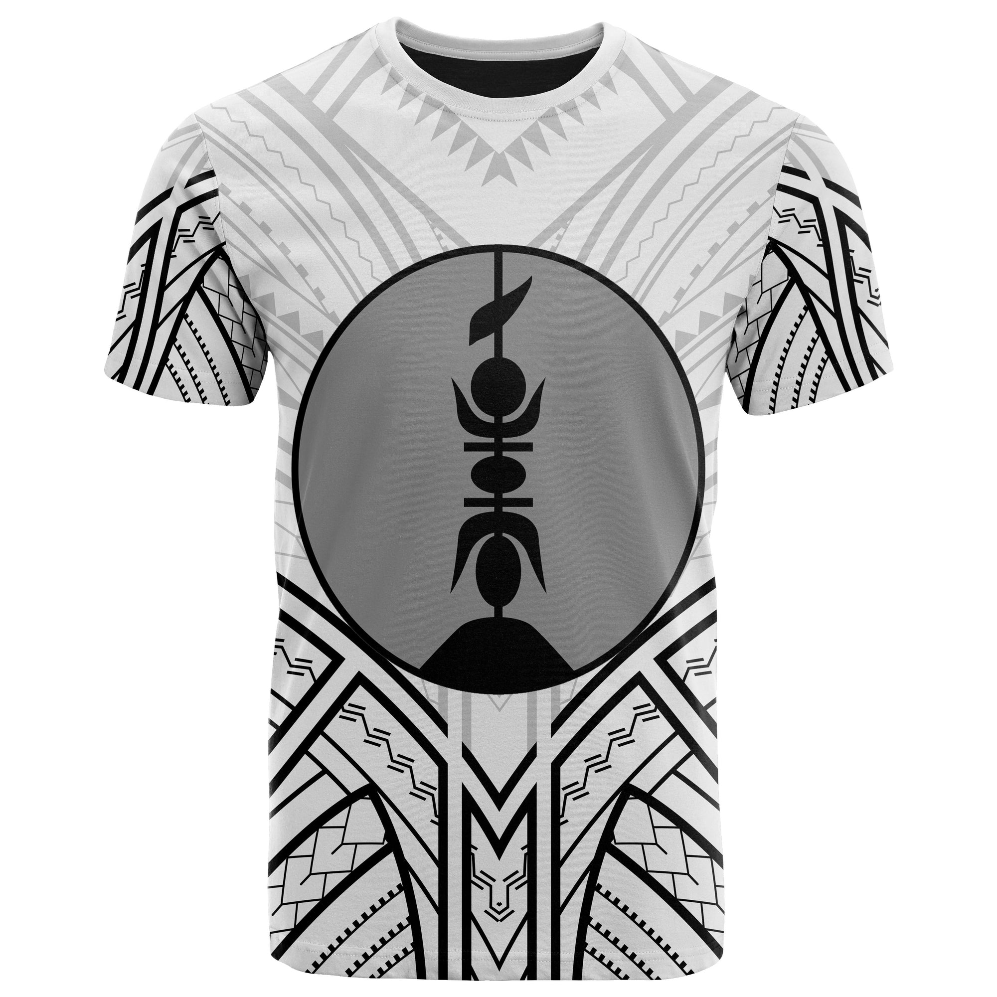 New Caledonia T Shirt New Caledonia Seal Tribal Color Unisex Black - Polynesian Pride