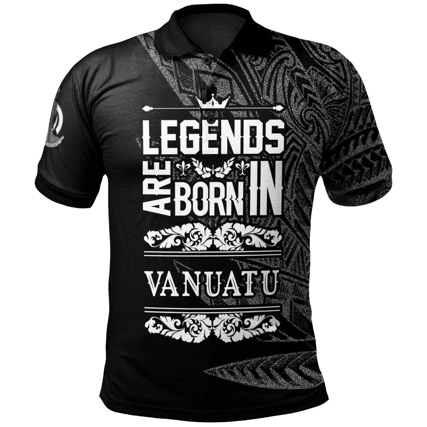 Vanuatu Polo Shirt Legends Are Born In White Color Unisex White - Polynesian Pride