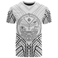 Marshall T Shirt Marshall Seal Tribal Patterns Unisex Black - Polynesian Pride