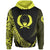 Pohnpei State Hoodie Yellow Polynesian Patterns Sport Style Unisex Black - Polynesian Pride