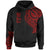 Federated States of Micronesia Hoodie Federated States of Micronesia Tatau Red Patterns Unisex Black - Polynesian Pride