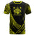 Fiji T Shirt Yellow Polynesian Patterns Sport Style Unisex Black - Polynesian Pride