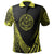 Marshall Polo Shirt Yellow Polynesian Patterns Sport Style Unisex Black - Polynesian Pride