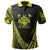 Fiji Polo Shirt Yellow Polynesian Patterns Sport Style Unisex Black - Polynesian Pride