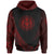 Federated States of Micronesia Hoodie Red Polynesian Patterns Sport Style Unisex Black - Polynesian Pride