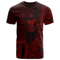 Federated States of Micronesia T Shirt Seal of Federated States of Micronesia Polynesian Red Patterns Unisex Black - Polynesian Pride