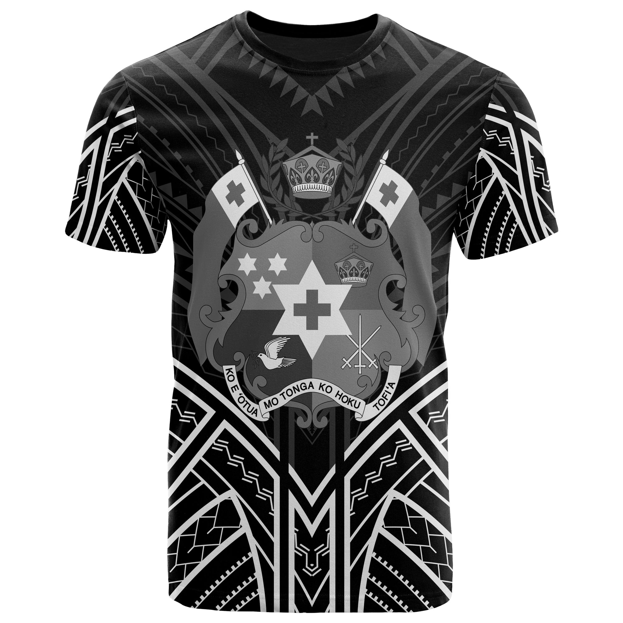 Tonga T Shirt Tonga Seal Tribal Black Color Patterns Unisex Black - Polynesian Pride